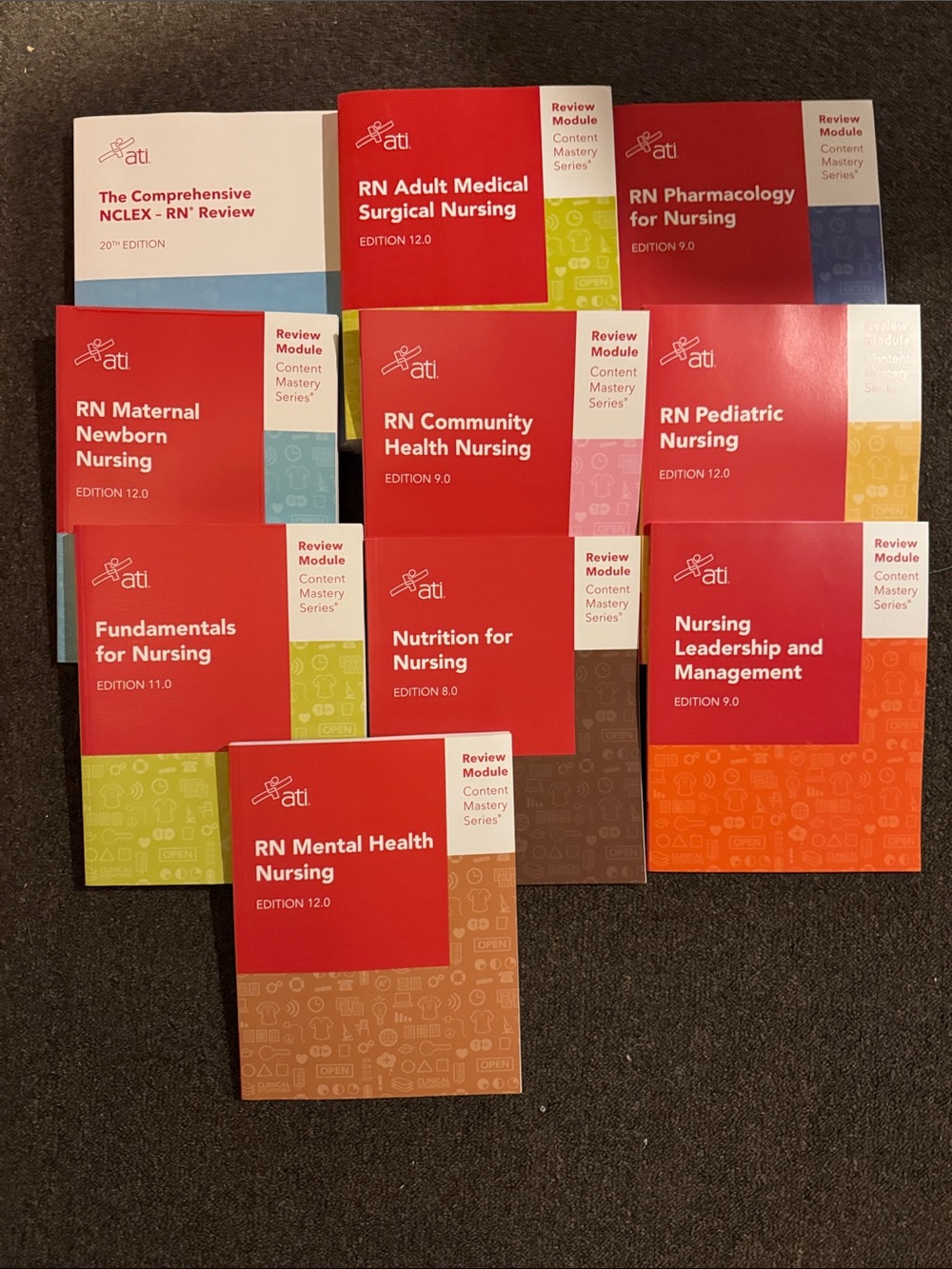 ATI Nursing Review Module Set - Red Covers